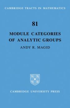 Paperback Module Categories of Analytic Groups Book