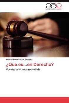 Paperback ¿Qué es...en Derecho? [Spanish] Book