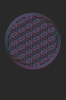 flower of life sacred geometry: 6" x 9" dotted grid blank 120 pages, bullet journal, notebook or diary