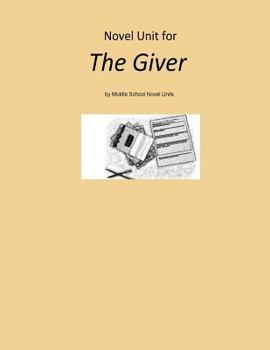 Paperback Novel Unit for The Giver Book