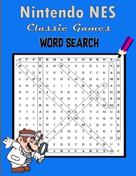 Paperback Nintendo NES Classic Games Word Search Book