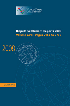 Hardcover Dispute Settlement Reports 2008 Book