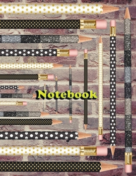 Notebook: Pencils Kingdom 5 Notebook; Lined Notebook Journal, Ruled notebook college - 120 Pages - Large (8.5 x 11 inches)