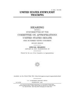 Paperback United States entry/exit tracking Book