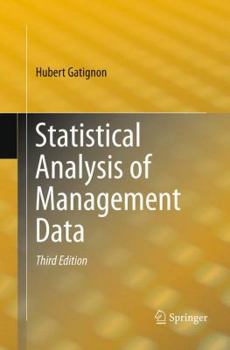 Paperback Statistical Analysis of Management Data Book