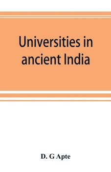 Paperback Universities in ancient India Book