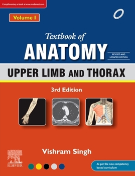 Paperback Textbook of Anatomy: Upper Limb and Thorax, Vol 1, 3rd Updated Edition Book