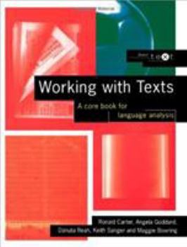 Paperback Working with Texts: A Core Introduction to Language Analysis Book