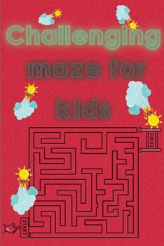 Paperback Challenging mazes for kids Book