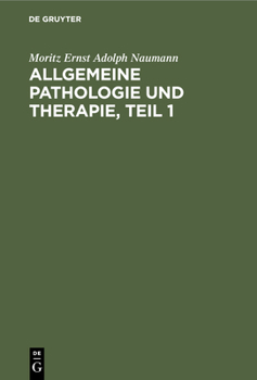 Hardcover Allgemeine Pathologie Und Therapie, Teil 1 [German] Book