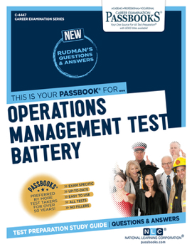 Paperback Operations Management Test Battery (C-4447): Passbooks Study Guidevolume 4447 Book
