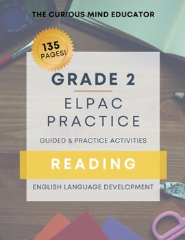 Paperback ELPAC/ELD READING Practice Book: 2nd Grade Book