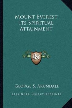 Paperback Mount Everest Its Spiritual Attainment Book