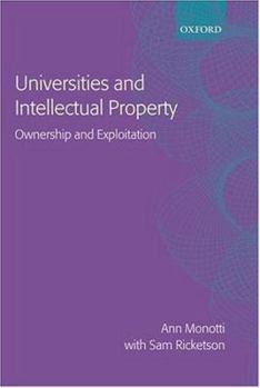 Hardcover Universities and Intellectual Property: Ownership and Exploitation Book