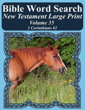 Paperback Bible Word Search New Testament Large Print Volume 35: 1 Corinthians #2 Book