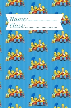 Paperback Name/Class: The Simpsons Notebook Book