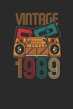 Vintage 1989: Small Lined Notebook – Birthday Gift or Anniversary Gift Idea