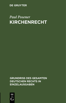 Hardcover Kirchenrecht [German] Book