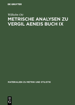 Hardcover Metrische Analysen Zu Vergil Aeneis Buch IX [German] Book