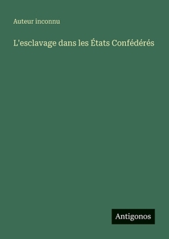 L'esclavage dans les États Confédérés (French Edition)
