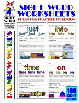 Paperback Sight Word Worksheets Book