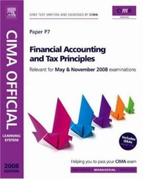 Paperback Financial Accounting and Tax Principles: Managerial Level Book