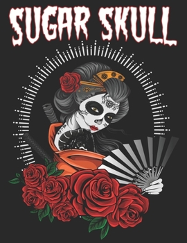 Paperback Sugar Skull: Día de Los Muertos Adult Coloring Book Stress Relief Book