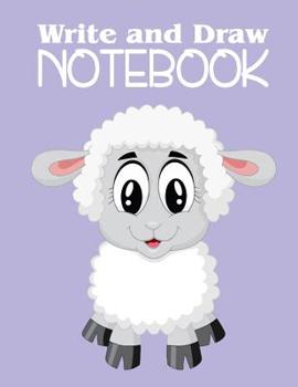 Paperback Write and Draw Notebook: A Cute Lamb Primary Composition Book for Girls Book