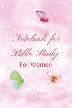 Paperback Notebook For Bible Study For Women: Inspirational Notebook with Scripture Verses 6x9 90 Pages Book