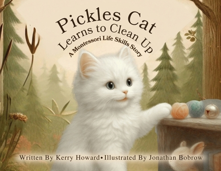 Paperback Pickles Cat Learns to Clean Up [Large Print] Book