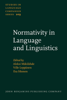 Hardcover Normativity in Language and Linguistics Book