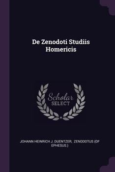 Paperback De Zenodoti Studiis Homericis Book