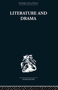 Paperback Literature and Drama: With Special Reference to Shakespeare and His Contemporaries Book