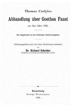 Paperback Abhandlung über Goethes Faust Book