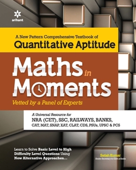 Paperback Maths in Moments Quantitative Aptitude for Competitive Exams Book
