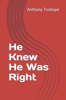 Paperback He Knew He Was Right Book