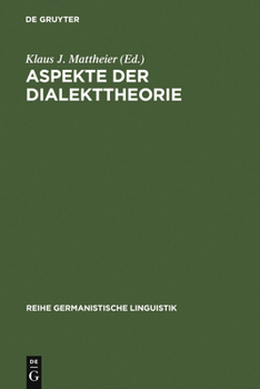 Hardcover Aspekte der Dialekttheorie [German] Book