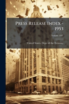 Paperback Press Release Index - 1953; Volume 1941 Book