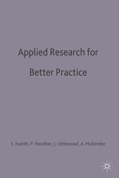 Paperback Applied Research for Better Practice Book