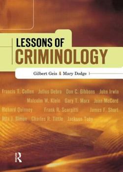 Hardcover Lessons of Criminology Book