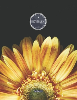ZMUDACE Notizbuch Kariert: in DIN A4 Softcover - "ZK047 Sonnenblume" -156 leere karierte Seiten mit pers�nlichem Register + Seitenzahlen - Matheheft, Rechenheft, Schulheft, Ingenieurwissenschaften, St