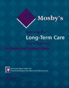 Paperback Mosby's Review for Long Term Care Certification for Practical & Vocational Nurses Book