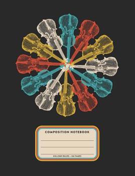 Paperback Composition Notebook, College Ruled 100 Pages: Journal for Violin Players and Orchestra Musicians Book