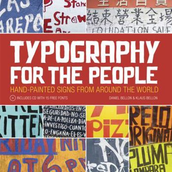 Hardcover Typography for the People: Hand-Painted Signs from Around the World [With CDROM] Book