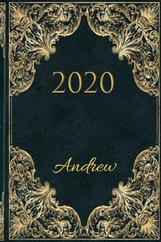 Paperback 2020 Andrew: 2020 Full year Appointment Diary with Calendar Personalised Book