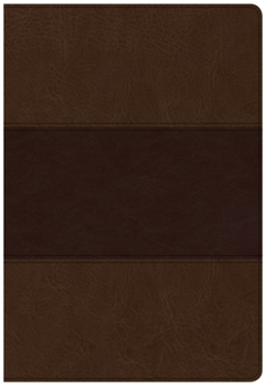 Imitation Leather CSB Super Giant Print Reference Bible, Saddle Brown Leathertouch [Large Print] Book