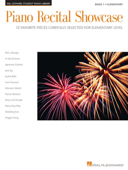 Paperback Piano Recital Showcase - Book 1: 12 Favorite Pieces Carefully Selected for Elementary Level Book