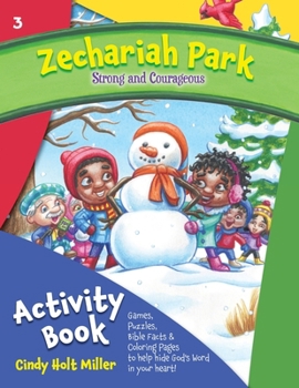 Paperback Zechariah Park: Strong and Courageous Activity Book