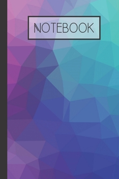 Paperback Notebook: Geometric Lined 120 Page Notebook (6"x 9") Book