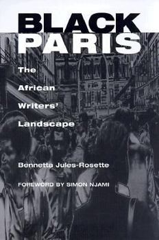 Paperback Black Paris: The African Writers' Landscape Book